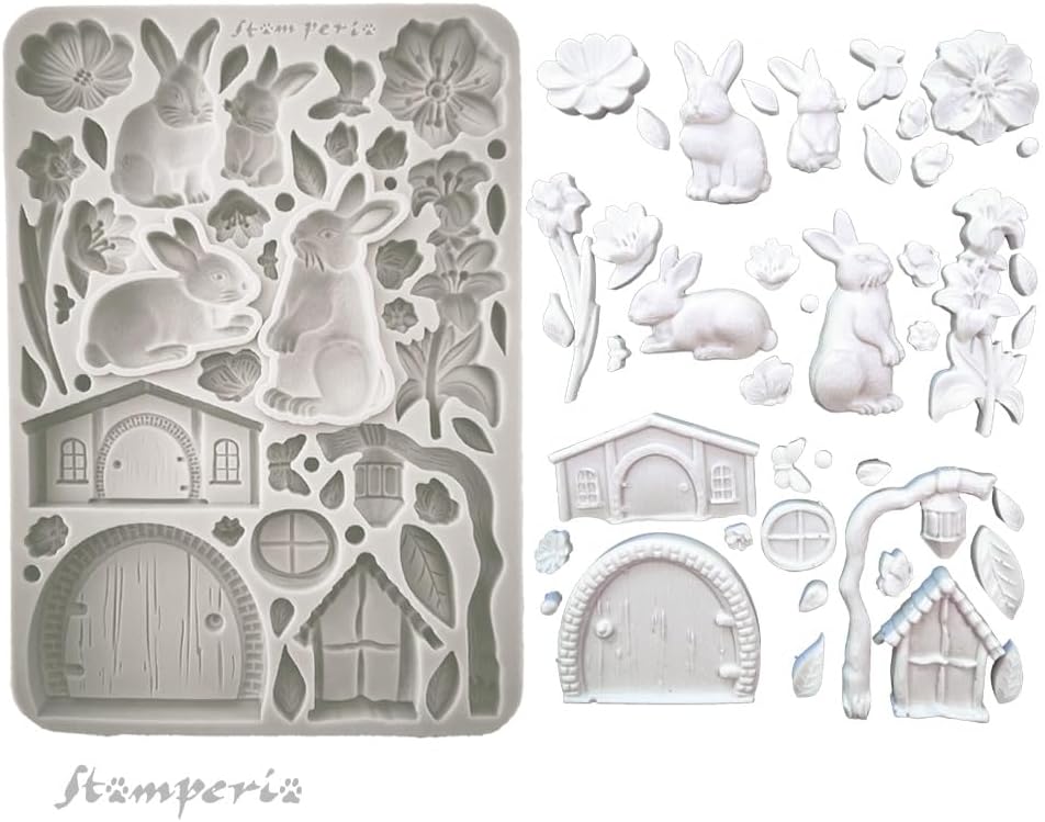 Stamperia - Silicon Mould A5 for Scrapbooking, Bullet Journals and More, Non-Stick, Suitable for Air