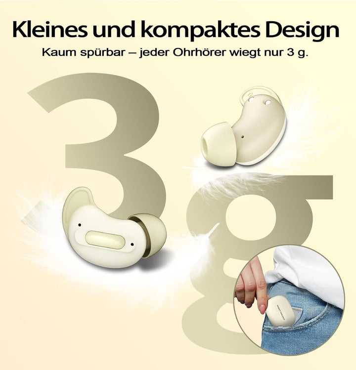 Bluetooth Kopfhörer, Schlafkopfhörer, In-Ear Kopfhörer Kabellos | Bluetooth 5.4, Hi-Fi Sound mit ANC