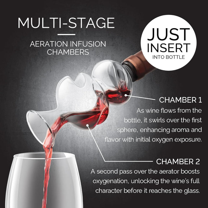 Conundrum Aerator/Pourer by Final Touch Flasche Wein Belüfter, Flasche Wein Belüfter