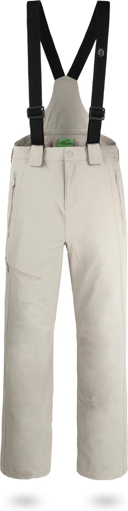 normani Outdoor Sports Herren Winter Softshellhose gefüttert mit abnehmbaren Hosenträgern und 4-Wege