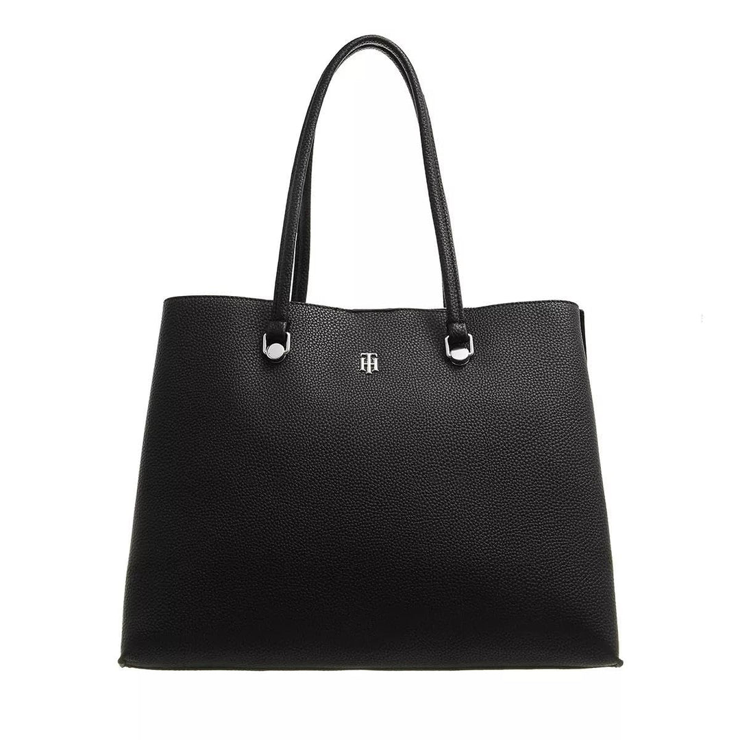 Tommy Hilfiger Damen Geldbörse Tragetasche, Einheitsgrösse Schwarz, Schwarz