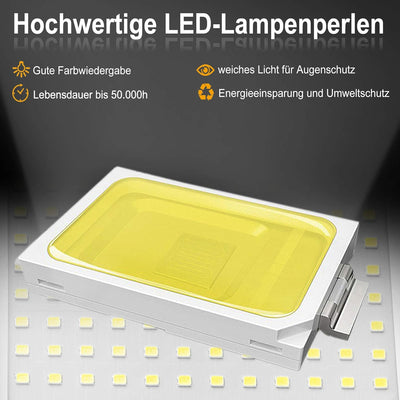 UISEBRT LED Baustrahler 100W 8500LM - LED Arbeitsleuchte Tragbar LED Fluter Floodlight Wasserdicht I