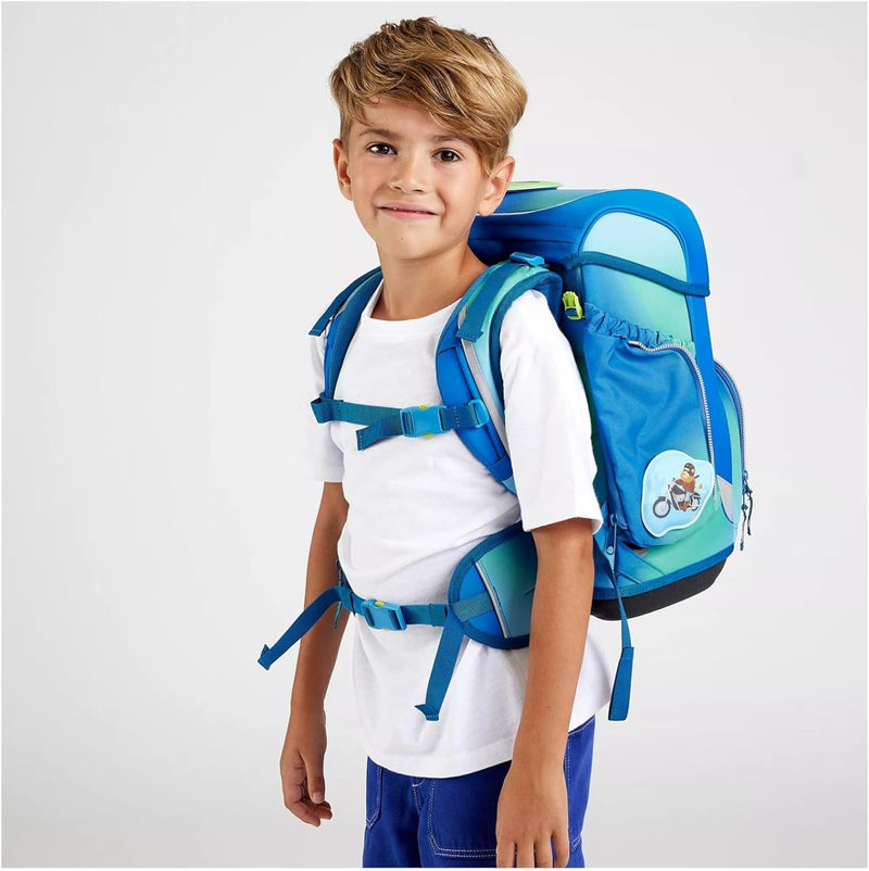 ergobag cubo Set ergonomischer Schulrucksack Klassisch 6-teilig 1. Klasse Grundschule, Dschungelfieb