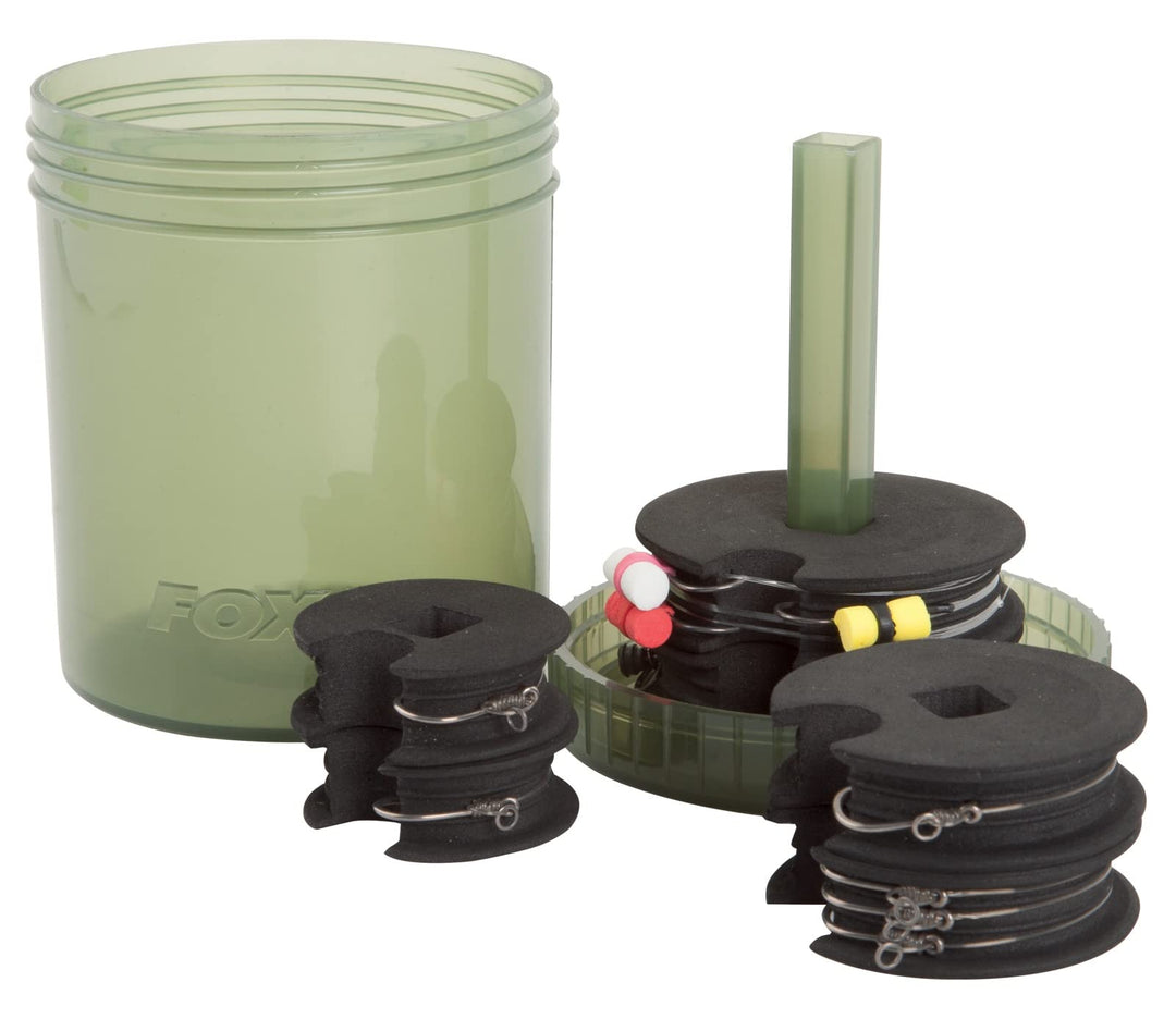 Fox Edges Multi Chod and Zig Bin inkl. 18 Nadeln, Aufbewahrungsbox für Zig Rigs, Angelbox für Karpfe