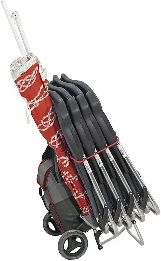 Carro portaobjetos extensible con bolsillo nevera Crespo Strand- und Campingwagen, Crespo Strand- un