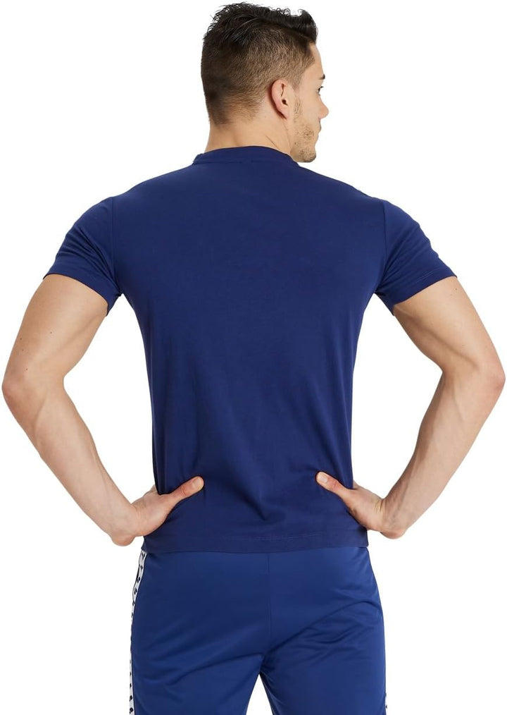 ARENA Unisex Herren Team T-Shirt, Marineblau/Weiss/Marineblau, X-Small