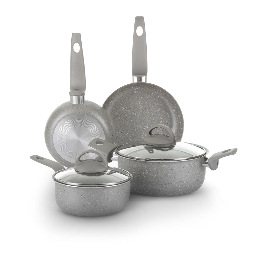 KASANOVA Topf-Set für herkömmliche Kochfelder, antihaftbeschichtetes Topf-Set, Kochgeschirr, gesunde