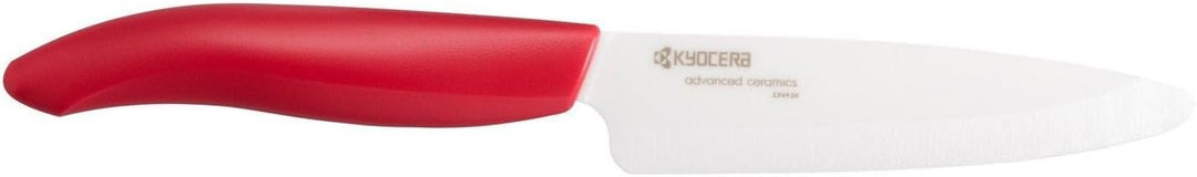 KYOCERA GEN COLOUR Obst- und Gemüse-Keramikmesser FK-110WH-RD Allzweckmesser mit extrem scharfer Ker