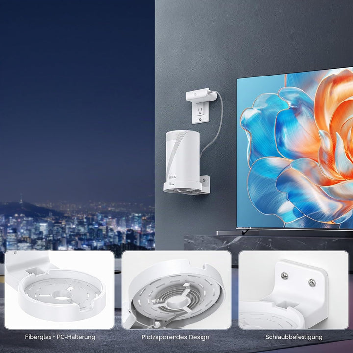 XLTTYWL Deco WiFi 7 Wandhalterungs-Set, Deco BE63/BE65/BE67/BE10000/BE9300/BE14000&amp; XE75 Pro XE75 X8