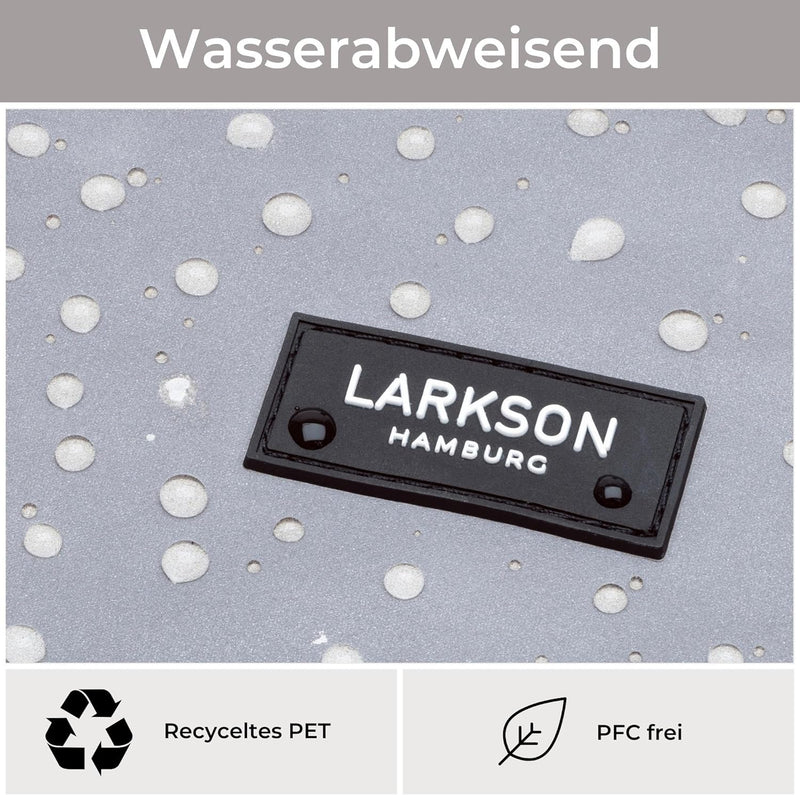 LARKSON Fahrradtaschen für Gepäckträger Damen & Herren Schwarz Reflektierend - Tammo Bike - 2 in 1 F