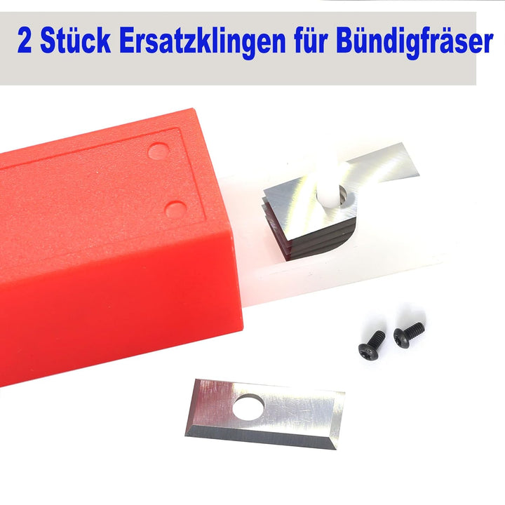 Sinoprotools Wendeplatten Wendemesser,12X20X1.5mm 4-Schneidkanten 2 Stück Ersatzklingen,für Wendepla