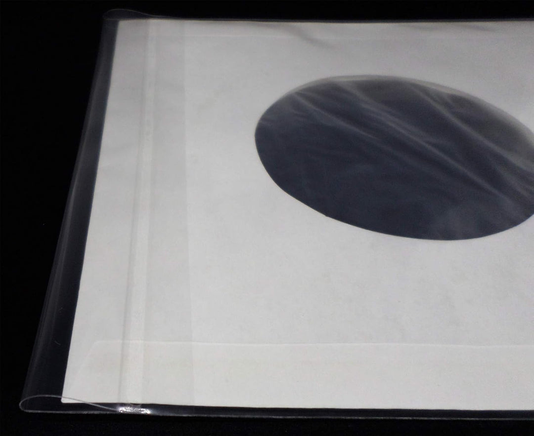 docsmagic.de 100 Polylined Paper Inner Sleeves + Premium Resealable Outer Bags for 12" 33rpm Vinyl R