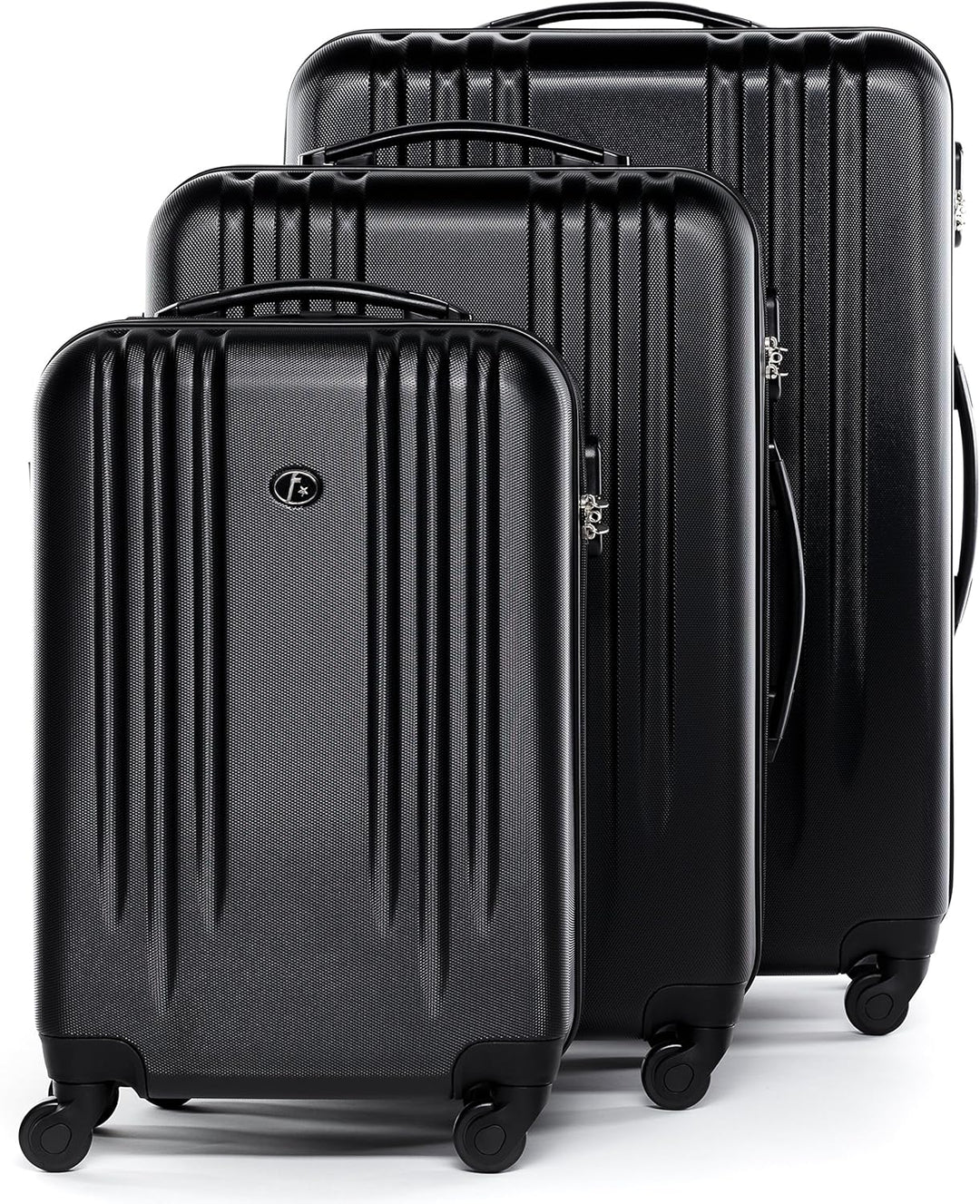 FERGÉ Kofferset mit Trolley Marseille Hartschale 3er Set - Handgepäck 55 cm, L und XL Reisekoffer 4