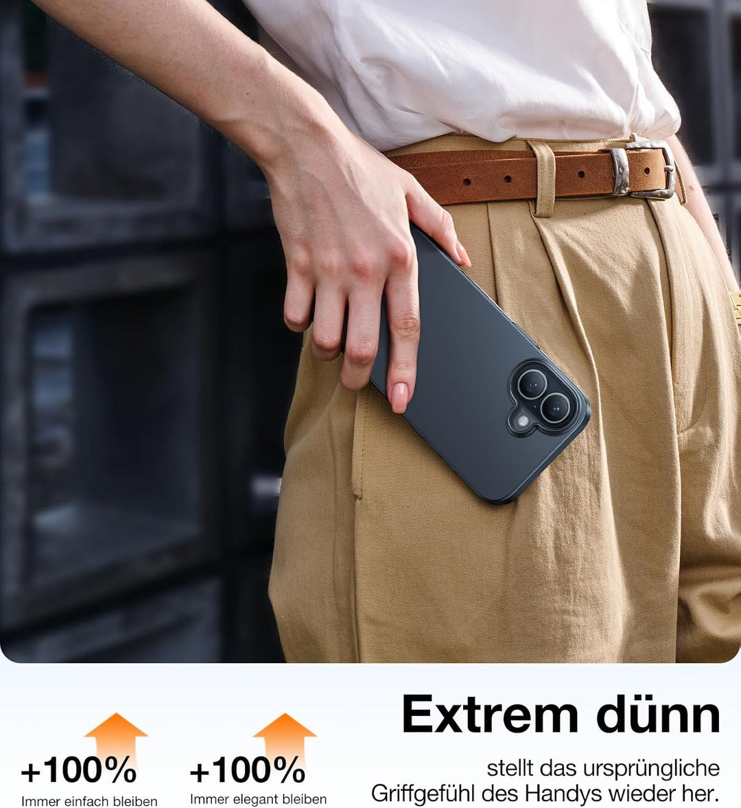 TORRAS Ultra Dünn für iPhone 16 Hülle für MagSafe [Nr. 1 Magnetkraft] Handyhülle iPhone 16 Stossfest