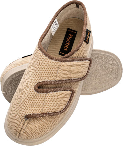 Fischer Damen Ortho Flache Hausschuhe 37 EU Beige Sand 806, 37 EU Beige Sand 806