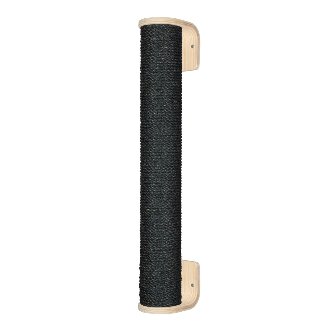 Kratzbaumland 11 cm Relax-Kletterstange Kratzstange Wandelement für Katzen (60 cm, Schwarz) Stammlän