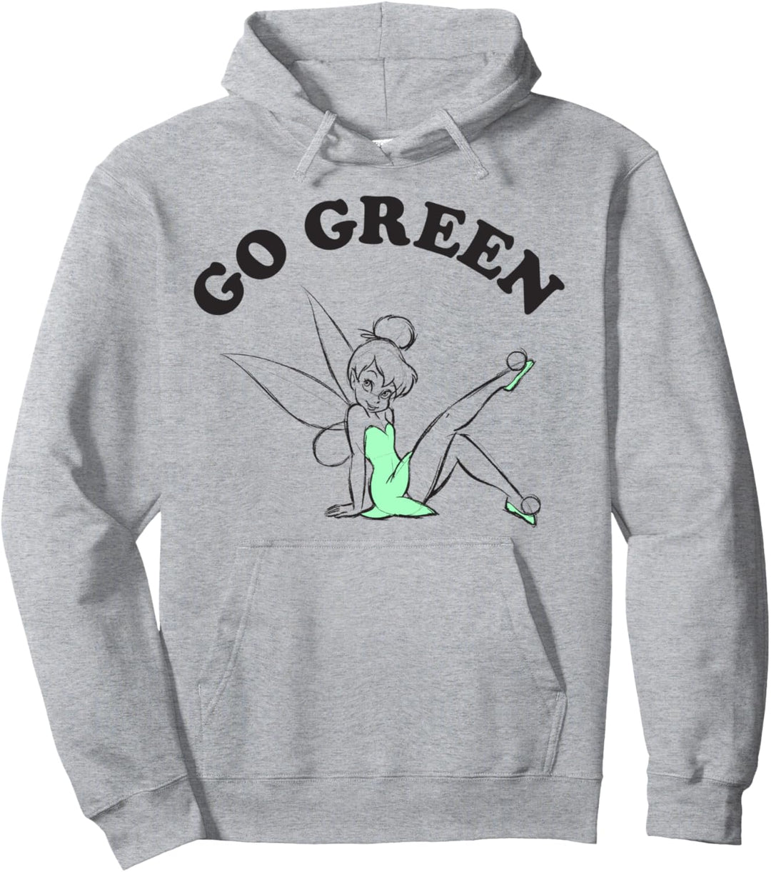 Disney Peter Pan Tinker Bell Go Green Sketch Pullover Hoodie