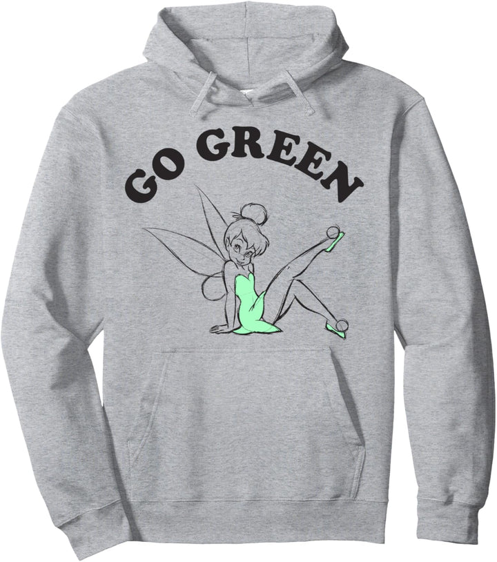 Disney Peter Pan Tinker Bell Go Green Sketch Pullover Hoodie