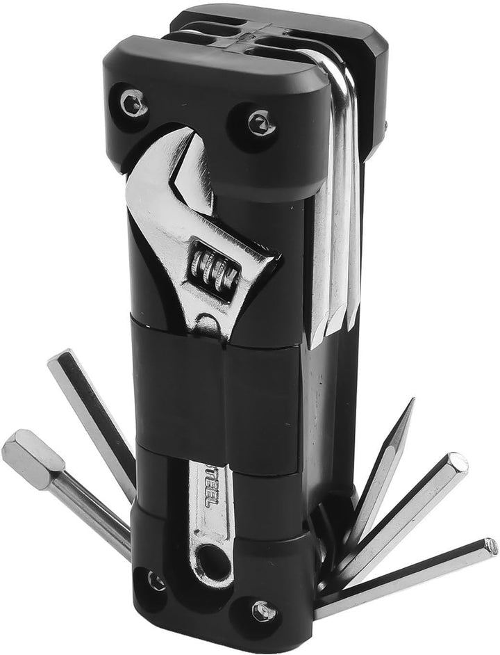 Robustes Motorrad Multi Use Tool Set mit tragbarem Design für Notfälle oder Reisen (Schwarz)