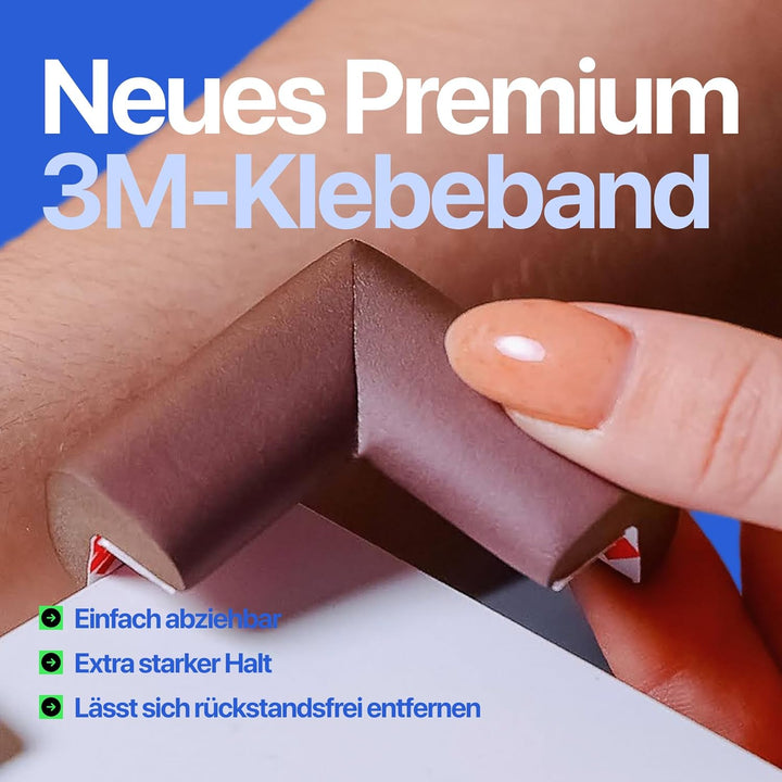4.5m Schutzgitter und 4 Selbstklebende Ecken für scharfe Kanten und Ecken, Braun Komf-15BR, Komf-15B