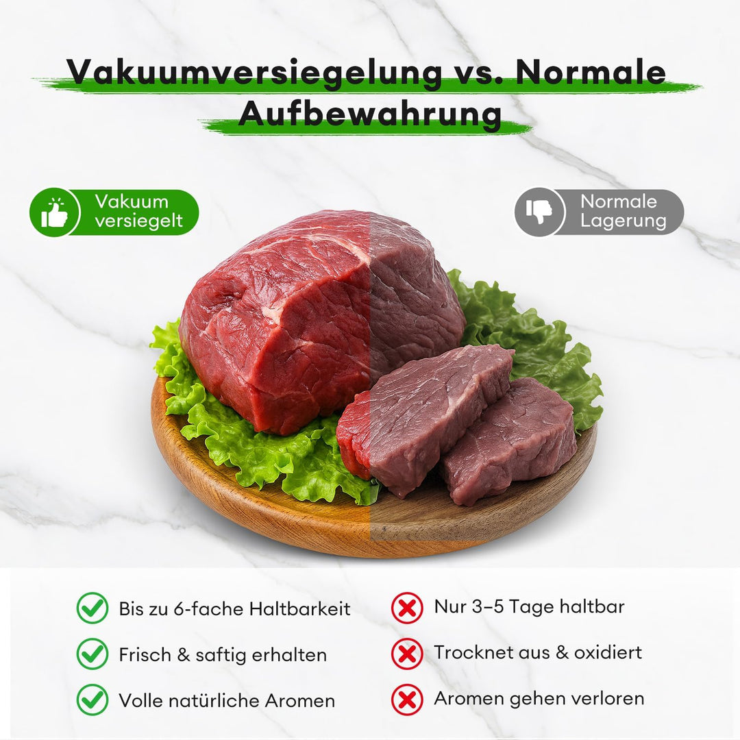 Vakuumiergerät, Kabelloses Vakuumierer Folienschweissgerät für Lebensmittel Schwarz-kabellos, Schwar