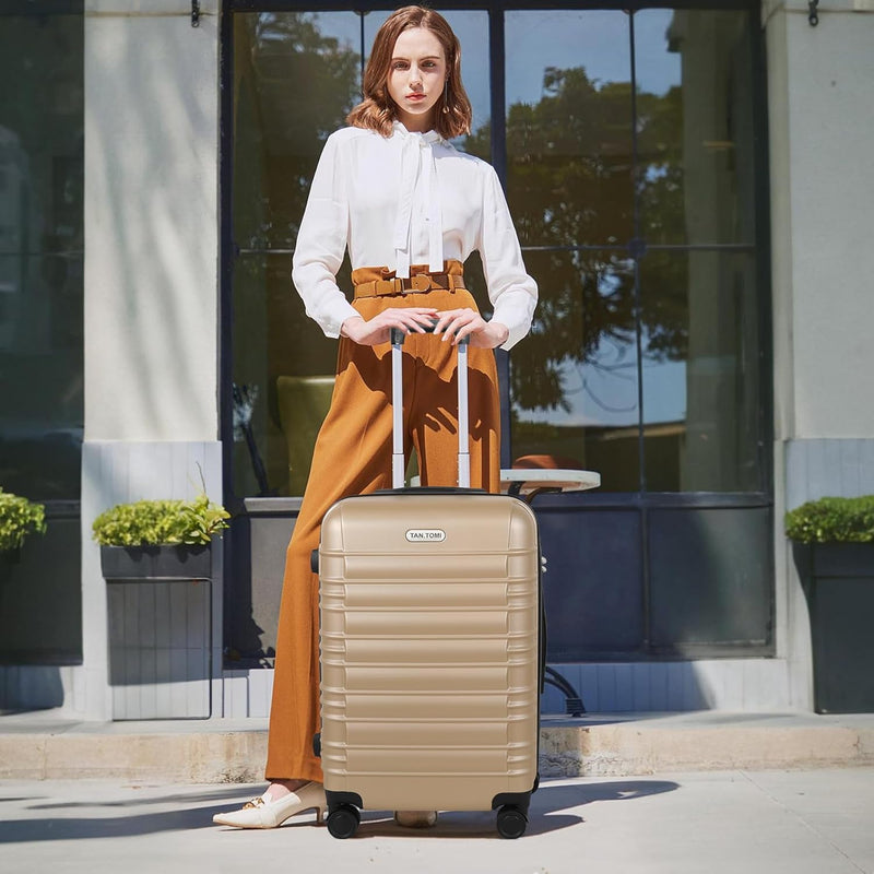 MoFut Koffer, Handgepäck Koffer, Hartschalenkoffer Trolley Rollkoffer Suitcase, Reisekoffer mit Roll