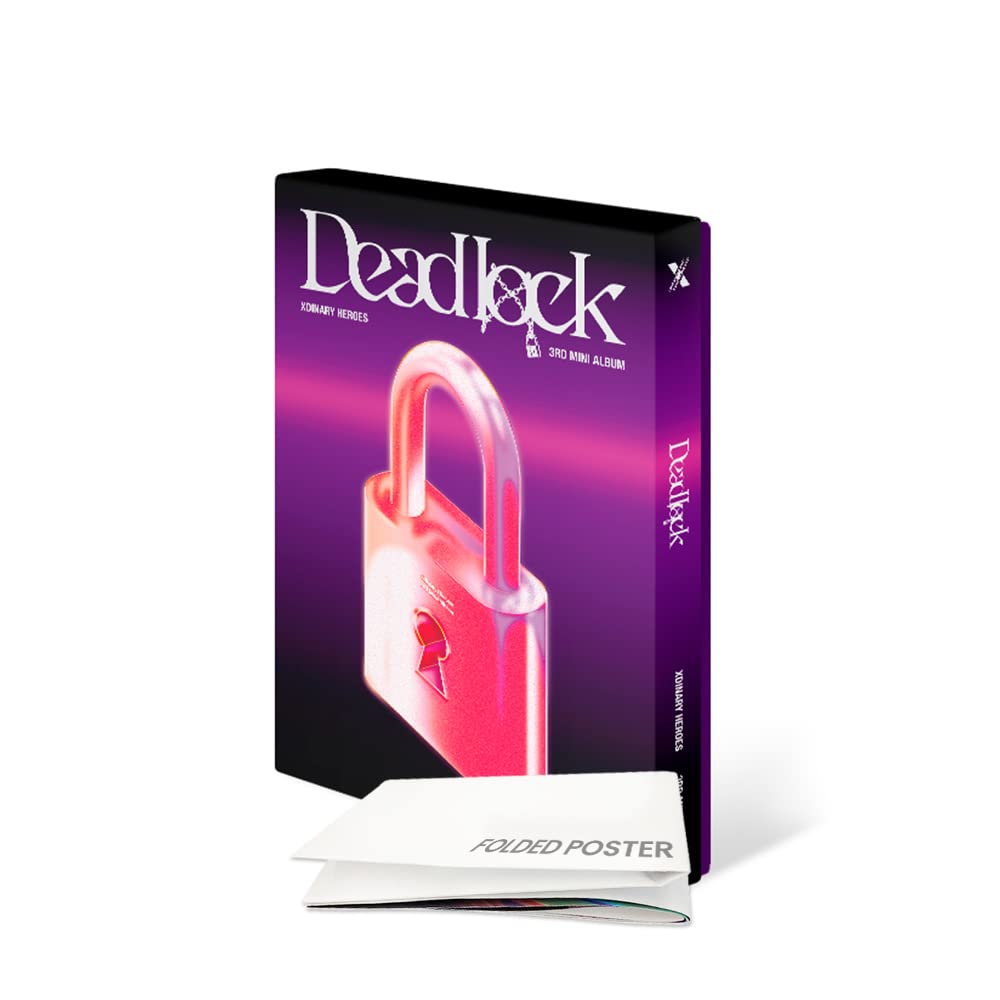 Xdinary Heroes – Deadlock (3. Mini-Album) CD + gefaltetes Poster (rote Ver, 1 gefaltetes Poster) Red