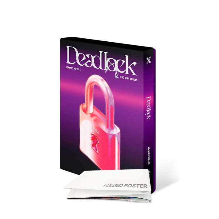 Xdinary Heroes – Deadlock (3. Mini-Album) CD + gefaltetes Poster (rote Ver, 1 gefaltetes Poster) Red