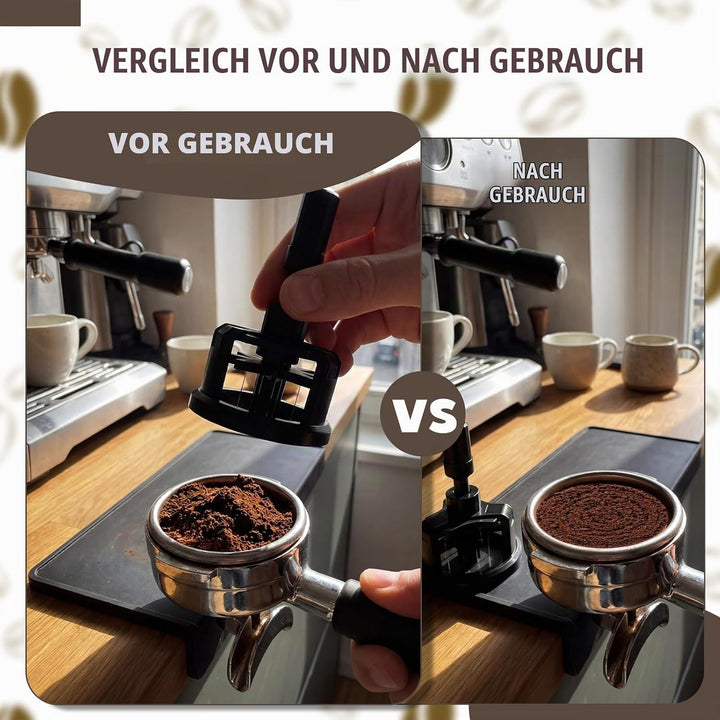 Espresso Nadel, WDT Tools 58mm Espresso-Verteilungswerkzeug mit 10 Nadeln für Barista, Einstellbare