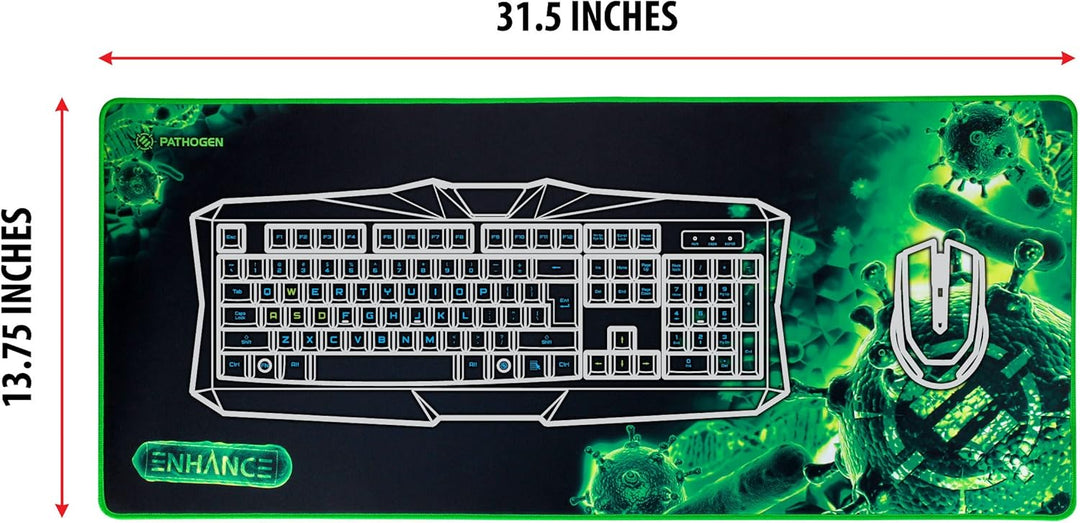 ENHANCE GX-MP2 Verlängert Gaming Mouse Pad - Grosses XL Mauspad (80 x 35 cm) für professionelle Espo