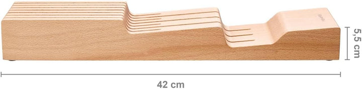 Fiskars Schubladen-Messerblock, Zur Aufbewahrung und zum Schutz von 3 grossen und 4 kleinen Messern,