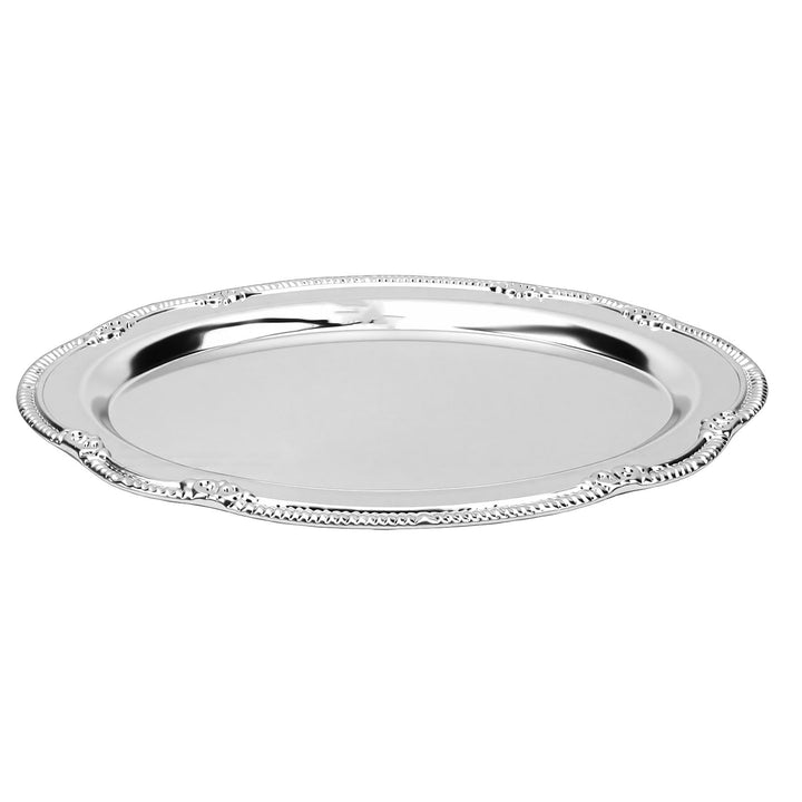 Zerodis Desserttablett, Vintage-Servierplatte aus Metall Im Hofstil mit Gravur, Dekorative Servierpl