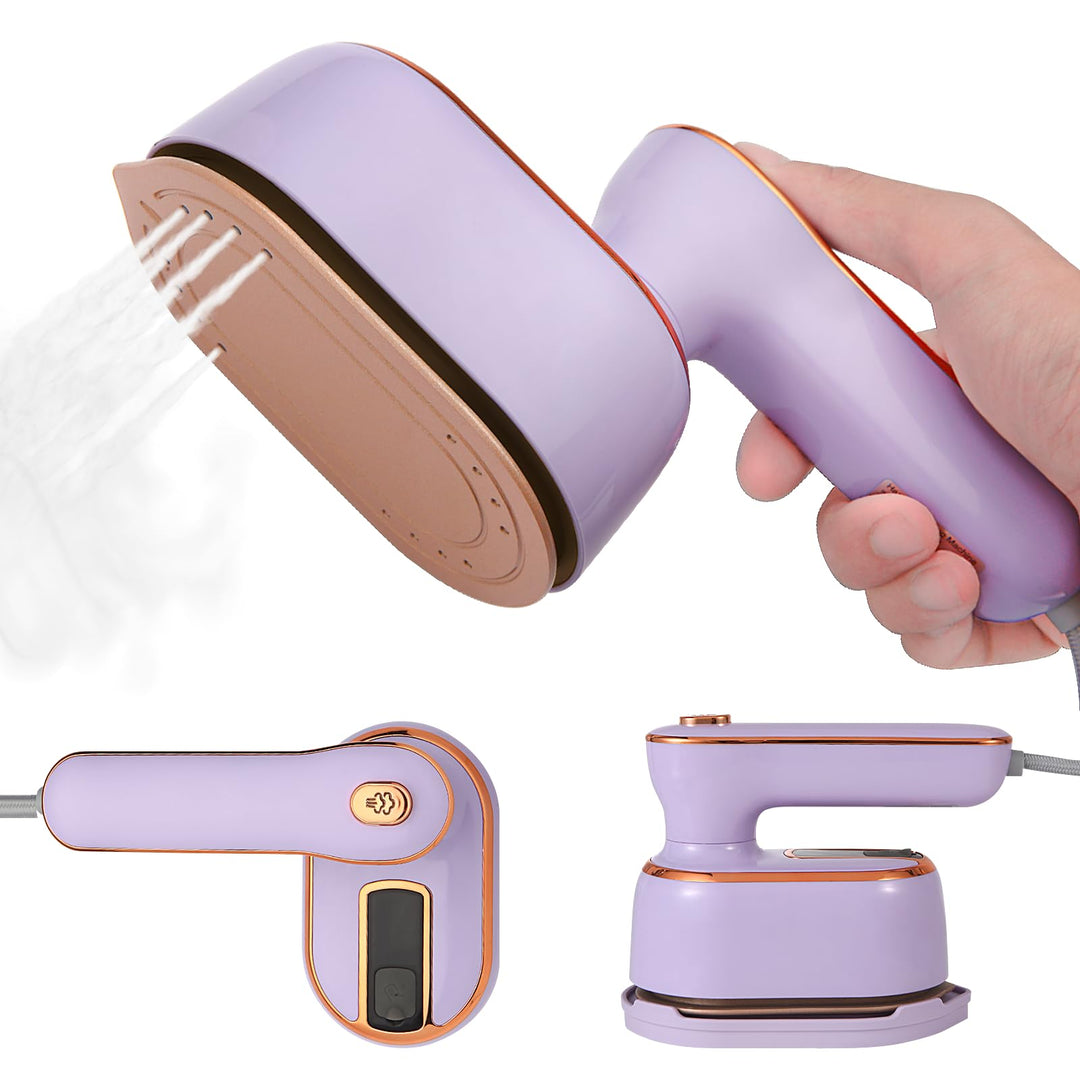 Reise-Dampfbügeleisen für Kleidung, tragbarer Mini-Handheld-Leichtdampfer, 180° drehbar, Bügel-Bügel