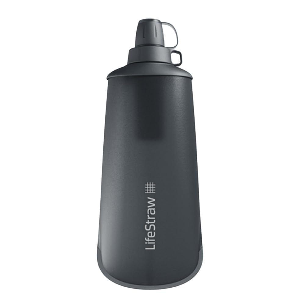 LifeStraw Peak Squeeze Bottle 650ml (grey) 650 ml Dark Mountain Grey, 650 ml Dark Mountain Grey