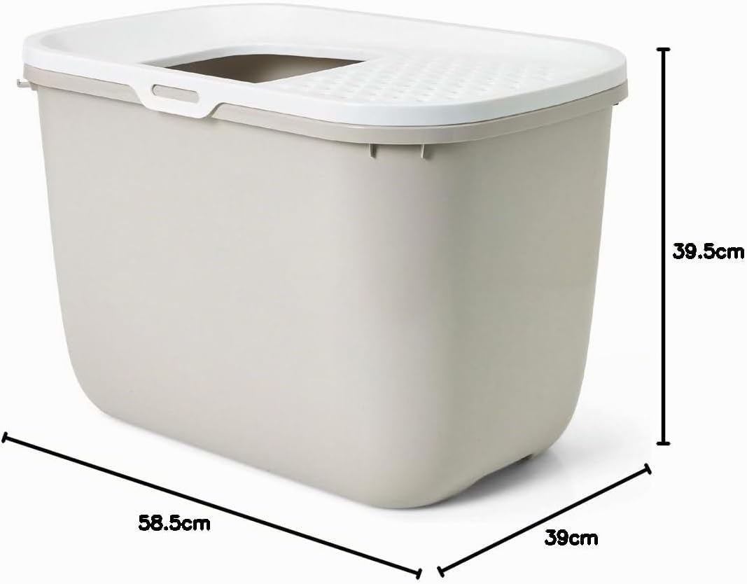 SAVIC Katzentoilette Hop In mit Einstieg von oben beige-weiss