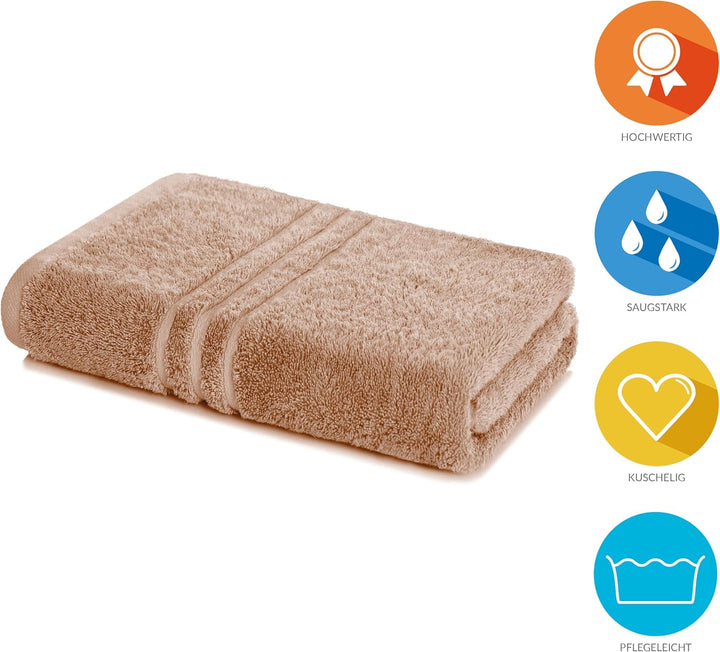 Lavea® Saunatuch 80x200 cm – Hochwertiges, Saugstarkes Saunatuch aus 100% Baumwolle, Frottierserie E