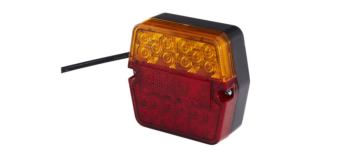 HELLA - Heckleuchte - Valuefit - LED - 12/24V - Anbau/geschraubt - Lichtscheibenfarbe: rot/gelb - St