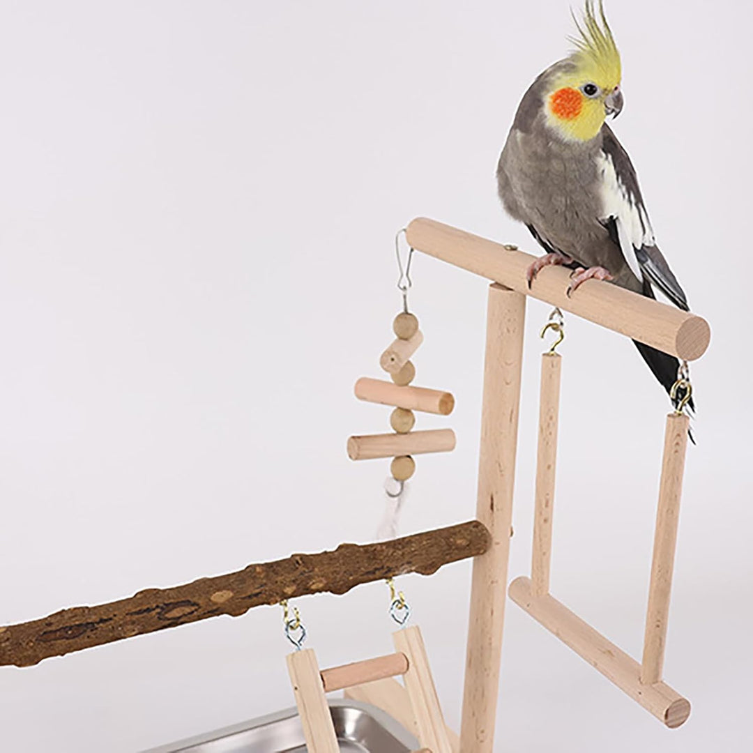 Papageien-Spielplatz, Vogelspielplatz für Papageien, Parrot Playstand Papagei Spielplatz mit Spielze