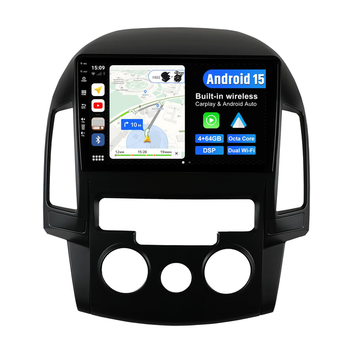 JOYX Android 12 Autoradio Passt für Hyundai I30 (2006-2011) - 4G+64G - Eingebaut DSP/Carplay/Android