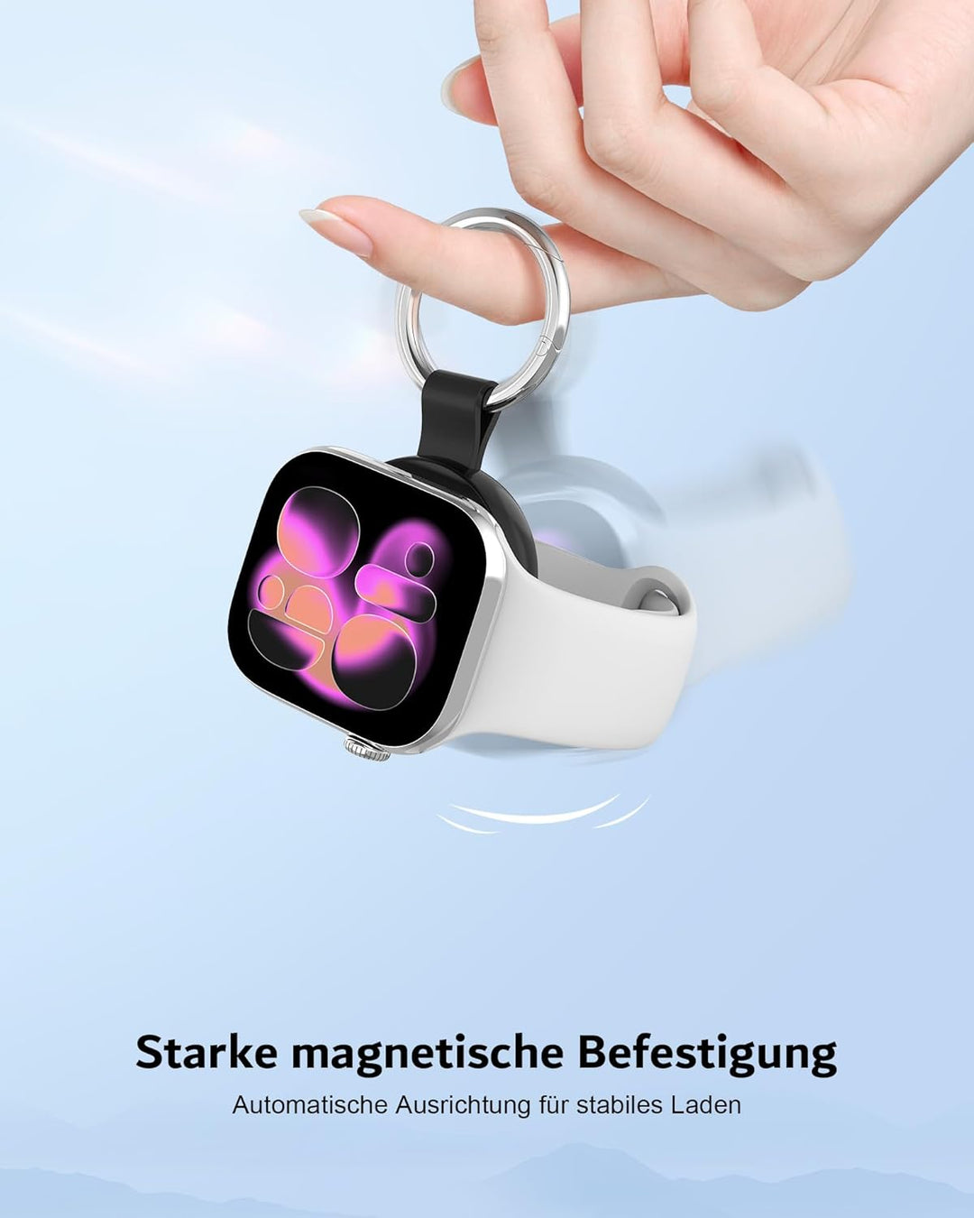 Ladegerät für Apple Watch 11-2, Ladestation für iPhone Ladekabel/USB C Kabel, Wireless Charger kompa