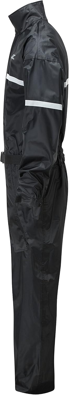 JDC Motorrad Kombi - Regenkombi - 1-Stück - Wasserdichter Regenschutz - SHIELD - Schwarz - M - Länge