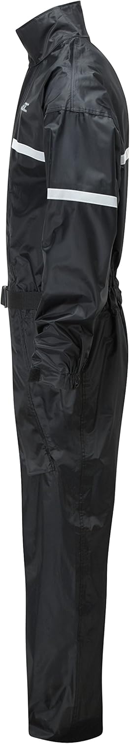 JDC Motorrad Kombi - Regenkombi - 1-Stück - Wasserdichter Regenschutz - SHIELD - Schwarz - M - Länge