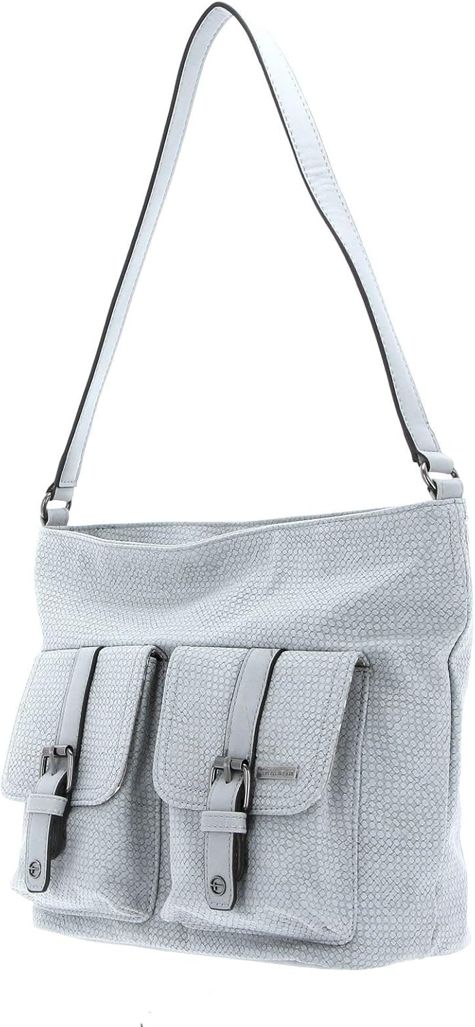 Tamaris Alessia Hobo Bag S Schultertasche Grau (Light Grey Comb), Grau (Light Grey Comb)