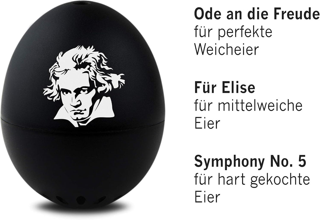 PiepEi Beethoven Singende Eieruhr zum Mitkochen - Eierkocher für 3 Härtegrade - Spielt Beethoven Sin