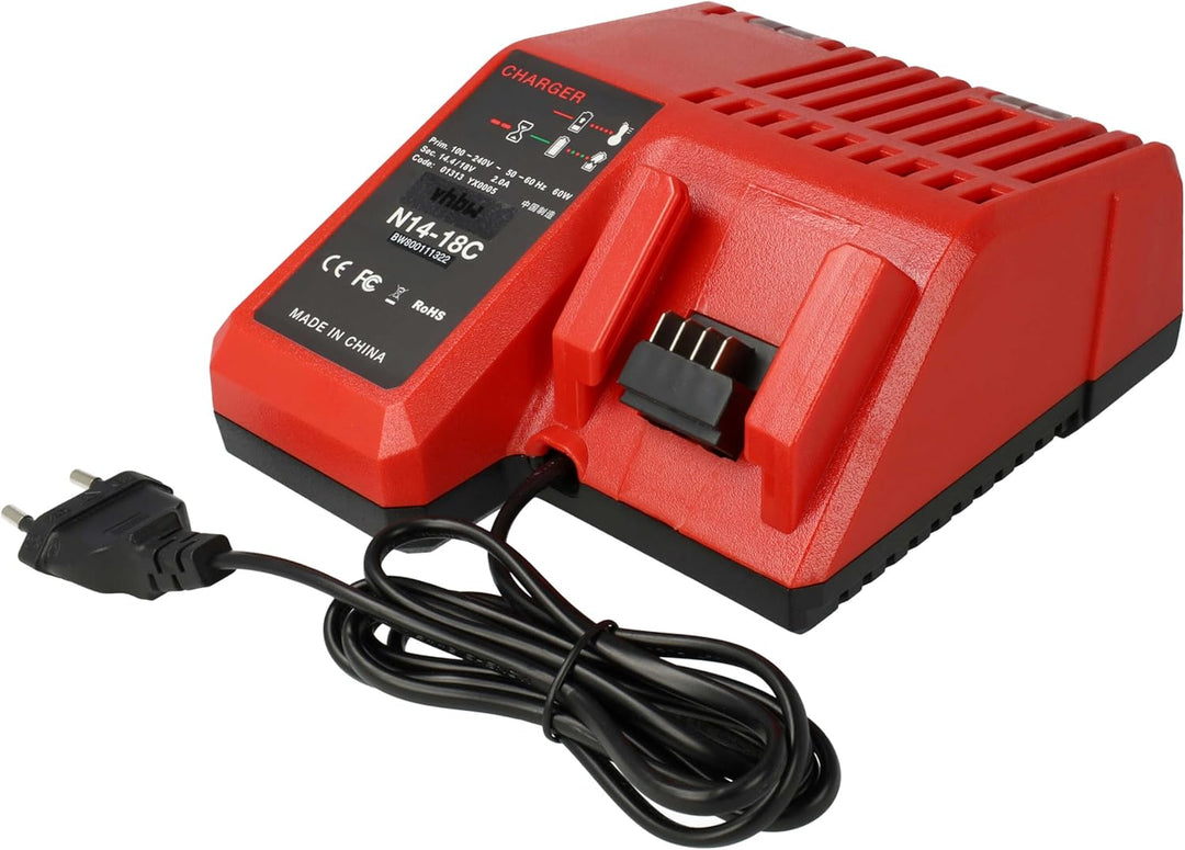 vhbw Ladegerät kompatibel mit Novopress ACO202, ACO203, ACO401 Werkzeug Li-Ion-Akkus