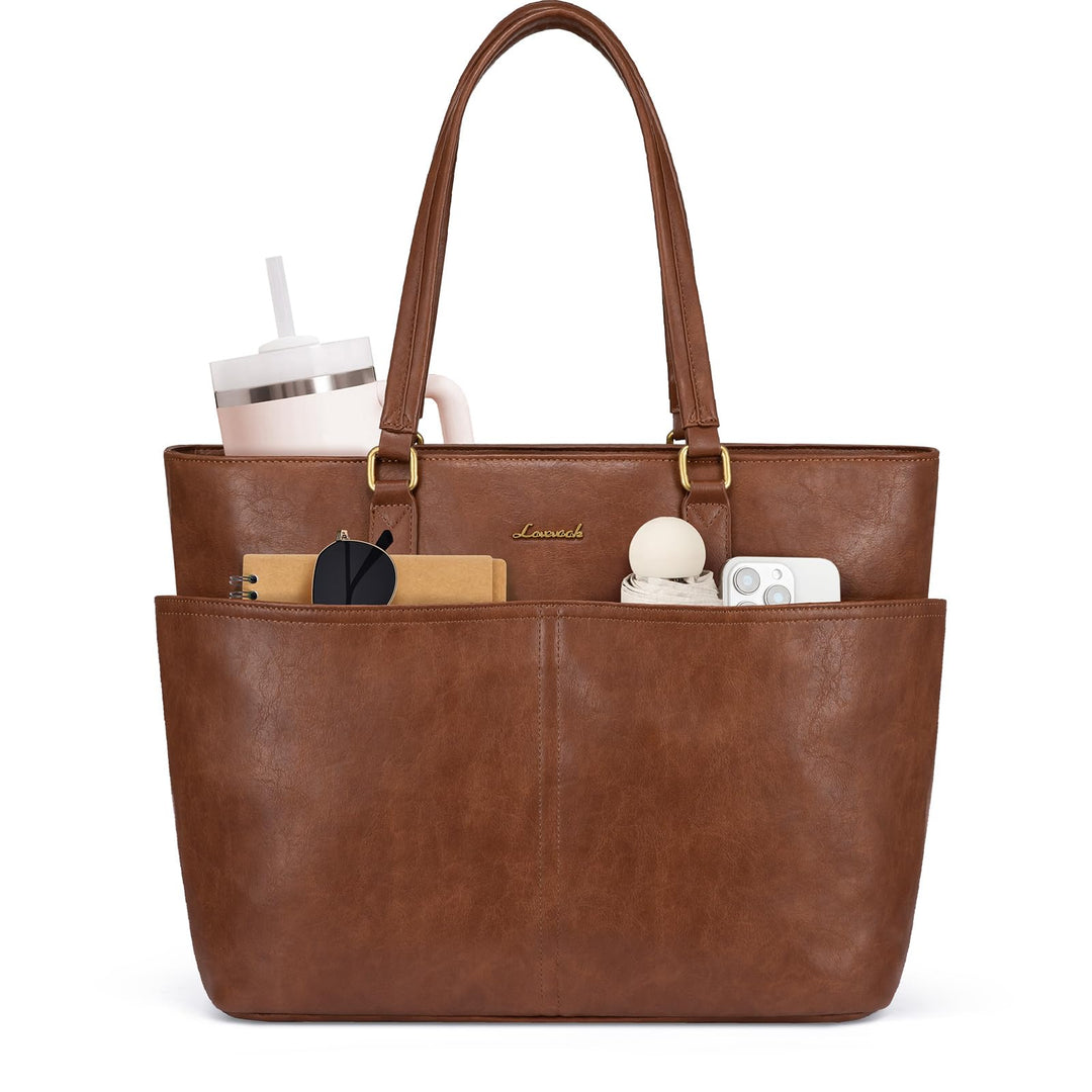 LOVEVOOK Handtasche Damen Gross, Laptoptasche 15,6/17,3 Zoll, Arbeitstasche | Shopper Tasche Elegant