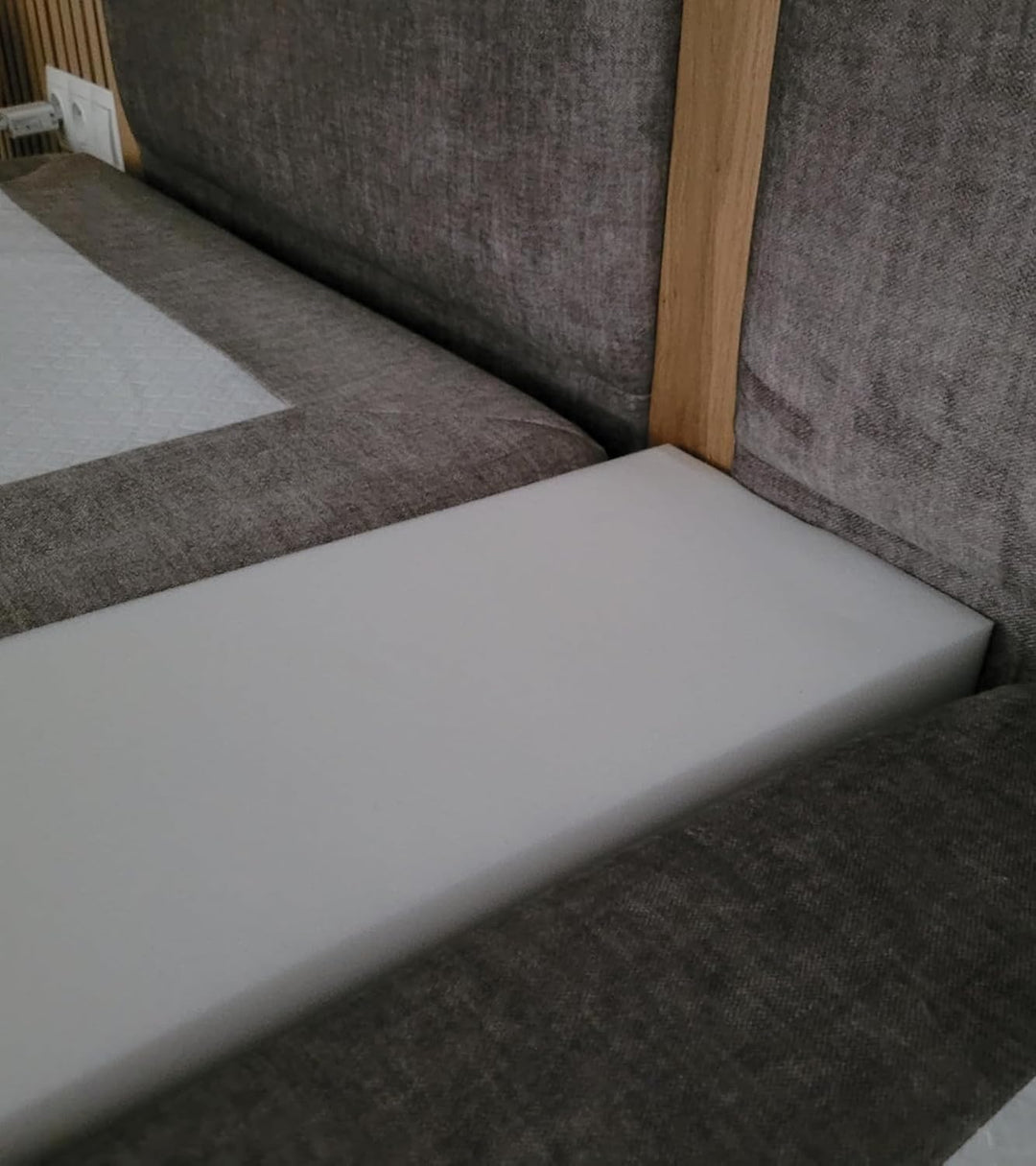 All4All Matratzenverlängerung, Schaumstoff zuschnitt nach mass, Matratzenkeil, Bett Lückenfüller, Ma