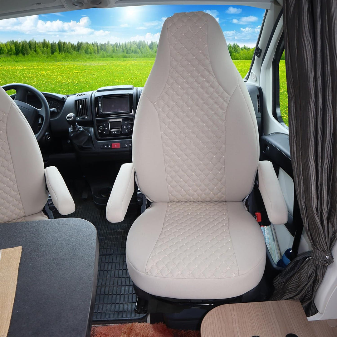 BREMER SITZBEZÜGE Mass Piloten Schonbezüge Sitzbezüge kompatibel mit Wohnmobil Camper Hymer Ducato W
