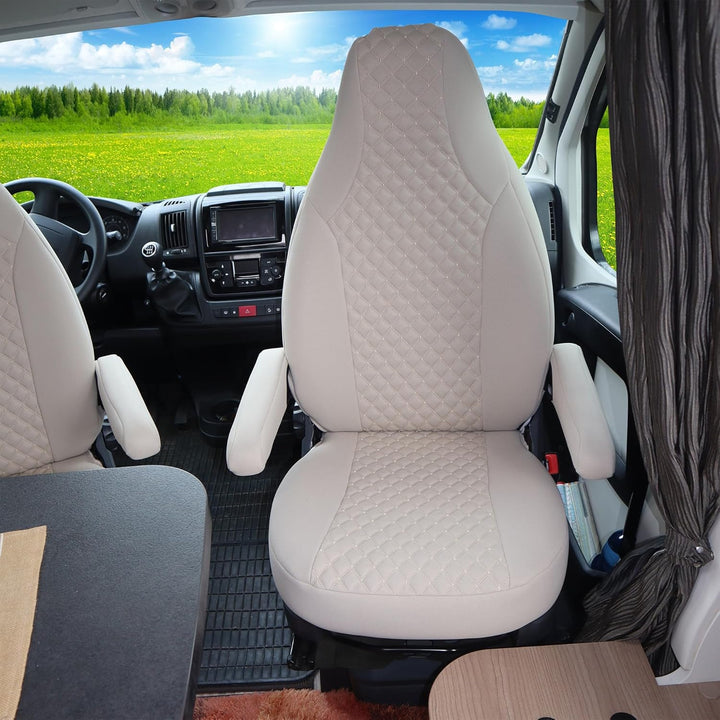 BREMER SITZBEZÜGE Mass Piloten Schonbezüge Sitzbezüge kompatibel mit Wohnmobil Camper Hymer Ducato W
