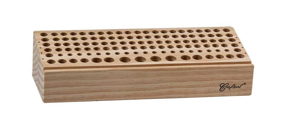 Tandy Leder Factory Deluxe Holz Werkzeug Rack-